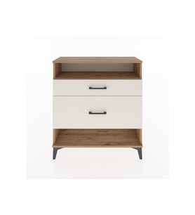 Arges Şifonyer Tek Raflı 2 Çekmeceli 88x30x96 Çam-Aytaşı