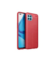 Oppo Reno 4 Lite Uyumlu Kılıf Zore Niss Silikon Kapak (Kırmızı)
