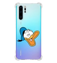 Huawei P30 Pro  Köşe Korumalı Antişok Kapak Donald Duck Tasarımlı Şeffaf  Kılıf