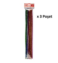 Bigpoint Simli Şönil 50 cm 7 Renk / 25'li Poşet x 3 Poşet