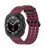 Samsung Galaxy Watch Ultra 47mm Uyumlu Zore KRD-118 Tırtıklı Tasarım Silikon Kordon