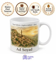 Savur Tarihi Dokusu Doğası Mardin Hatırası Kupa Bardak Hediye