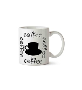 Coffee Kahve Porselen Kupa Bardak