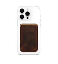 iPhone 15 Pro Heritage Hakiki Deri Cüzdan Magsafe Vintage Kahverengi