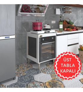 Kenzlife ankastre modülü kabini esena mono3 byz 89-81*60*56 fırın ocak dolabı ayarlı ayaklı üstü kapalı