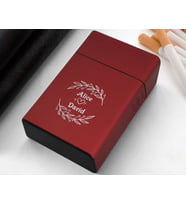 BK Gift Kişiye Özel İsimli Kırmızı Metal Sigara Tabakası-5, Arkadaşa Hediye, İsimli Sigaralık, Metal Sigara Kutusu