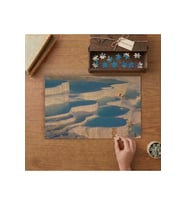 Pamukkale Termal Havuzları Tasarımı 240 parça Ahşap Puzzle Ahşap Kutuda MP09723