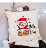 Mutlu Yıllar & Merry Christmas & Yılbaşı & Noel Baba Tasarımlı Yastık