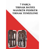 Manikür Pedikür Seti 7 Parça Tırnak Mantarı Tırnak Batığı Temizleme Taşınabilir