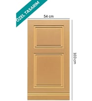 ESY LİNE Dekoratif Duvar Paneli Boyanabilir Ahşap Duvar Paneli Dekoratif Panel 6 Mm Kalınlık (54X103) (Model 2)