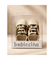 Erkek Bebek Kamuflaj Desenli Bağcıklı Patik Ayakkabı – Renk Detaylı İlk Adım Patik