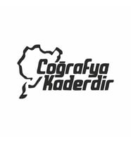 Coğrafya Kaderdir Araba Sticker  siyah 16x9 CM (Siyah)