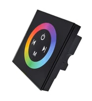 12V - 24V 4A Duvar Tipi Gömme Dokunmatik Cam Panel RGB Led Dimmer