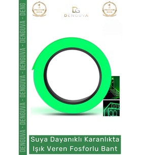 Özel Üretim Suya Dayanıklı Karanlıkta Işık Veren Merdiven Ev Bahçe 4 Metre Fosforlu Yeşil Şerit Bant