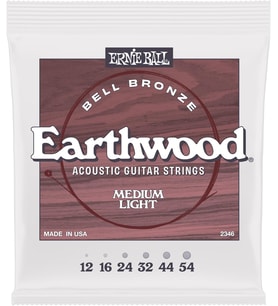 Ernie Ball Medium Light Earthwood Bell Bronz Gitar Telleri Western Gitar 12-54