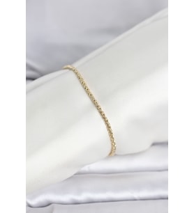CM 14K Gold Renk Burgulu Zincir Model Kadın Bileklik 5886 - HPSBYI2789-2499