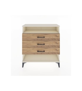 Arges Şifonyer Tek Raflı 3 Çekmeceli 88x30x96 Aytaşı-Çam