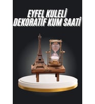Eyfel Kuleli Kum Saati Dekoratif Hediyelik Eşya Retro Eyfel Kulesi