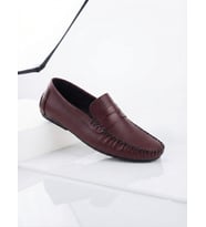 Growish GD0126 Hakiki Yumuşak Deri Saraçlı Üst Kalite Esnek Tokasız Sade Yanık Kahve Acı Kahve Penny Loafer Babet Ayakkabı