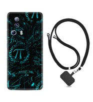 Xiaomi Mi 13 Lite Kılıf Silikon Boyun Askılı İpli Desenli Silikon Pi 1701