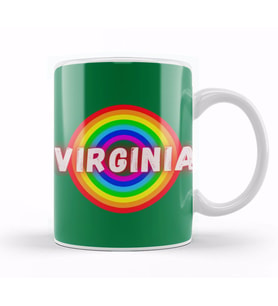 Virginia Retro Rainbow Style Kupa Bardak Porselen
