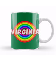 Virginia Retro Rainbow Style Kupa Bardak Porselen