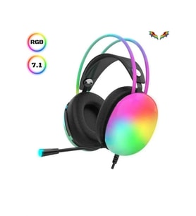 Kablosuz Bluetooth Kulaklık Rgb Işıklı Kulak Üstü 5.3 Bluetooth Bağlantılı (Çok Renkli)