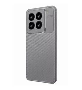 ERTAN Mi 15 Kılıf Auto Focus Karbon Kapak - Gri