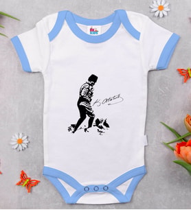 BK Kids Atatürk Temalı Mavi Bebek Body Zıbın-16