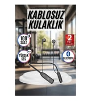 Boyun Bantlı Kablosuz Bluetooth Kulaklık Yüksek Ses Kalitesi ve 100 Saat Şarj Süresi