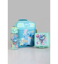 "DEKOMUS CEP DEFTERİ HEDİYELİ" LİSANSLI STITCH "GALAXY POP KOLEKSİYONU" TERMOSLU BESLENME ÇANTASI,500 ML MATARA VE BESLENME KABI SETİ