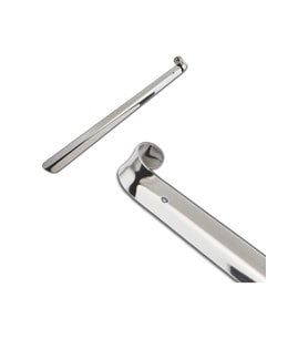 hagiki 50 cm Krom Çelik Bükülmez Kerata Ayakkabı Çekeceği Metal Kalın Çelik Kerata Krom 50cm
