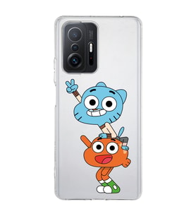 Xiaomi Mi 11T - 11T Pro Uyumlu Gumball & Darwin Tasarımlı Şeffaf Telefon Kılıfı