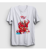 Presmono Unisex Beyaz Poster K-Pop Twice T-Shirt 281340tt