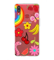 PrintiFy Samsung Galaxy A10s ile Uyumlu 1mm Slim Fit Water Color 5 Baskılı Şeffaf  Kılıf