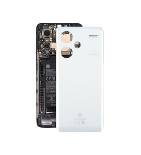 Xiaomi Redmi Note 13 Pro+ Plus Arka Kapak - Arka Pil Batarya Kapağı - 23090RA98C 23090RA98G Uyumlu (Beyaz)