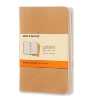 Moleskine Chair 3 lü Defter Kraft (Çizgili - 9x14)