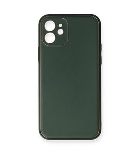 Apple İphone 12 Mini Kılıf Coco Deri Silikon Kapak - Yeşil