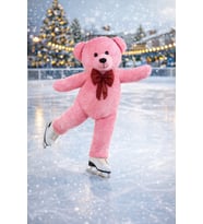 130 cm Dev Büyük Peluş Ayı – Sevimli Tasarım Büyük Peluş Oyuncak (Pembe)