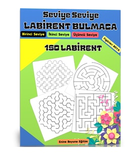 Seviye Seviye Labirent Bulaca Kitabı (Kalem Hediyeli)