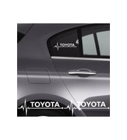 Toyota Verso İçin Uyumlu Aksesuar Oto Ritim Sticker 2 Adet 20*9 Cm
