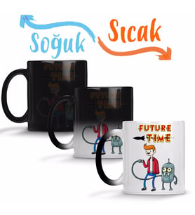Future Time Sihirli Kupa Bardak Porselen