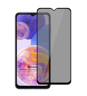 Microsonic Samsung Galaxy A23 Privacy 5D Gizlilik Filtreli Cam Ekran Koruyucu Siyah