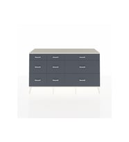 Kronos Konsol 9 Çekmeceli  176x59x99 Antrasit-Aytaşı/Antrasit