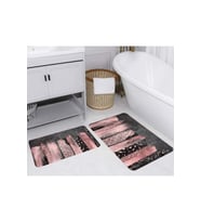 Rovigo Home Dijital Baskılı 2'li Banyo paspas Takımı RVG5241 (Pembe)