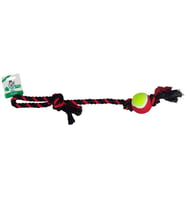 Polo İpli Oyuncak Toplu Kırmızı Siyah 53Cm