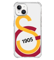 x Dekomus Lisanslı Galatasaray Iphone 15 Büyük Logo Sarı Kırmızı Şeffaf Telefon Kılıfı "Dekomus Cep Defteri Hediyeli"