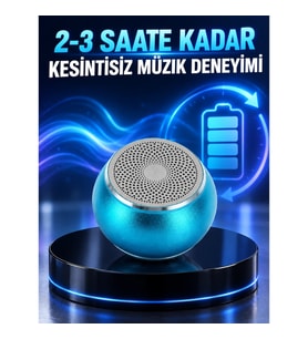 Mey İthalat® Kablosuz Bluetooth 5.0 Hoparlör Kompakt ve Güçlü Ses Yeni Nesil
