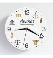 Avukata Hediye Kişiye Özel Duvar Saati