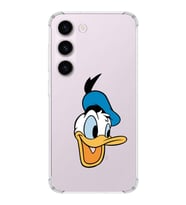 Samsung Galaxy S23  Köşe Korumalı Antişok Kapak Donald Duck Tasarımlı Şeffaf  Kılıf